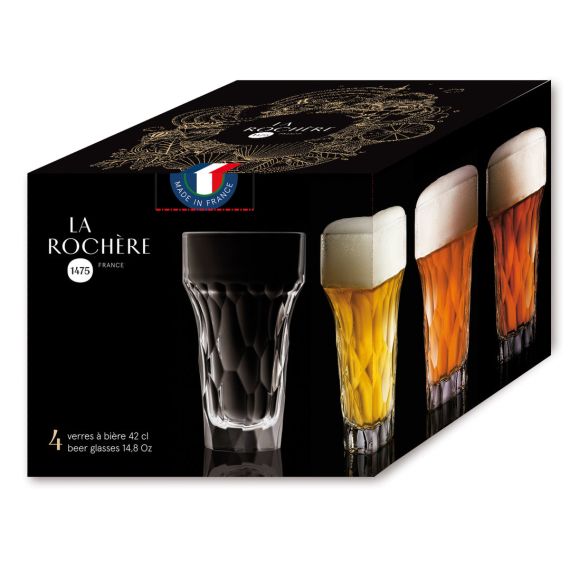 Набор из 4-х стаканов для пива/коктейлей 420 мл, серия SILEX, La Rochere, изображение 3