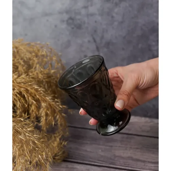 Набор из 6-ти стаканов на ножке, 200 мл, h 11,3 см, d 8 см, серия LYONNAIS anthracite, La Rochere, изображение 18