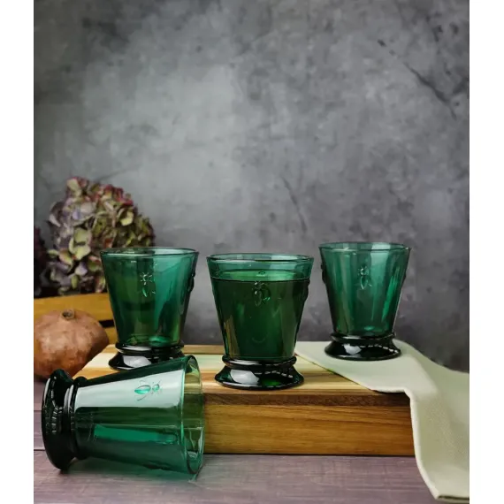 Набор из 6-ти стаканов O/F 260 мл, h 10,3 см, d 8,4 см, серия ABEILLE EMERAUDE, La Rochere, Кол-во в наборе: 6, изображение 13