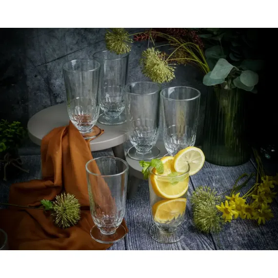 Набор из 6-ти стаканов H/B на ножке, 380 мл, d  15,3 см, d 8 см, серия ARTOIS, La Rochere, изображение 20