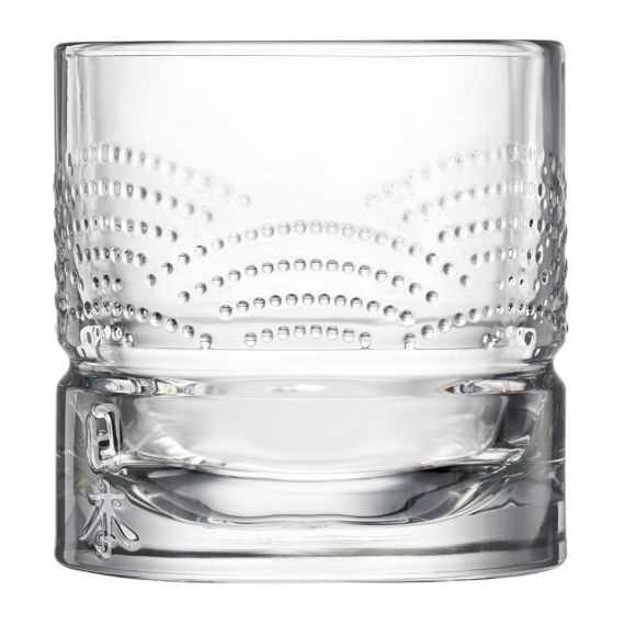 Набор из 4-х стаканов для виски с разным рельефом, 300 мл, h 9 см, d 8,6 см, серия DANDY, La Rochere, изображение 5