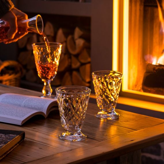 Набор из 6-ти стаканов на ножке, 200 мл, h 11,3 см, d 8 см, серия LYONNAIS anthracite, La Rochere, изображение 14